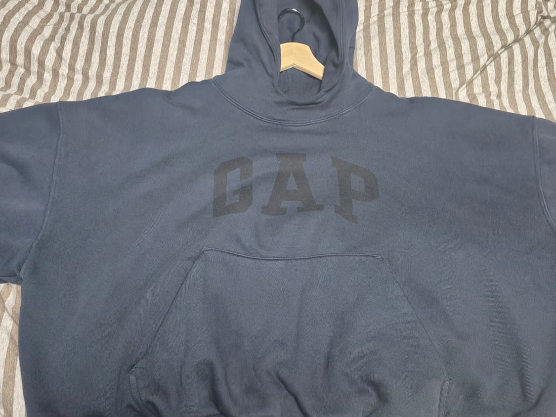 [S] 이지갭 도브 후드 워시드 블랙 판매합니다. 상품이미지1