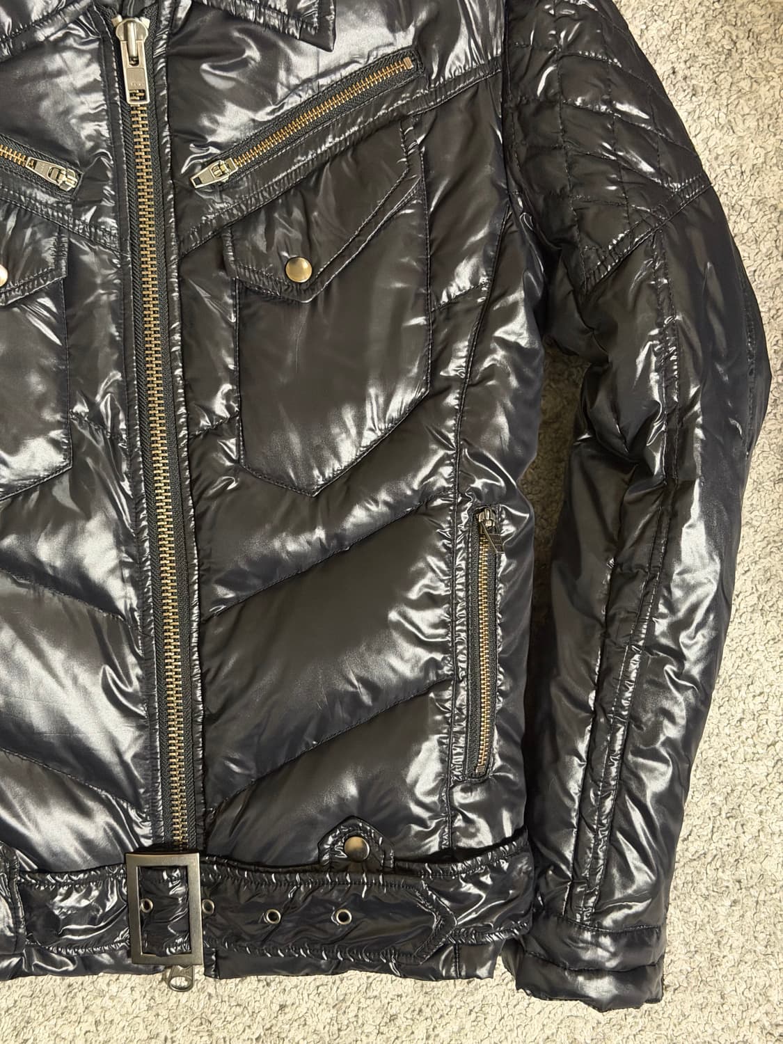 잭로즈 패디드 바이커 자켓 상품이미지4