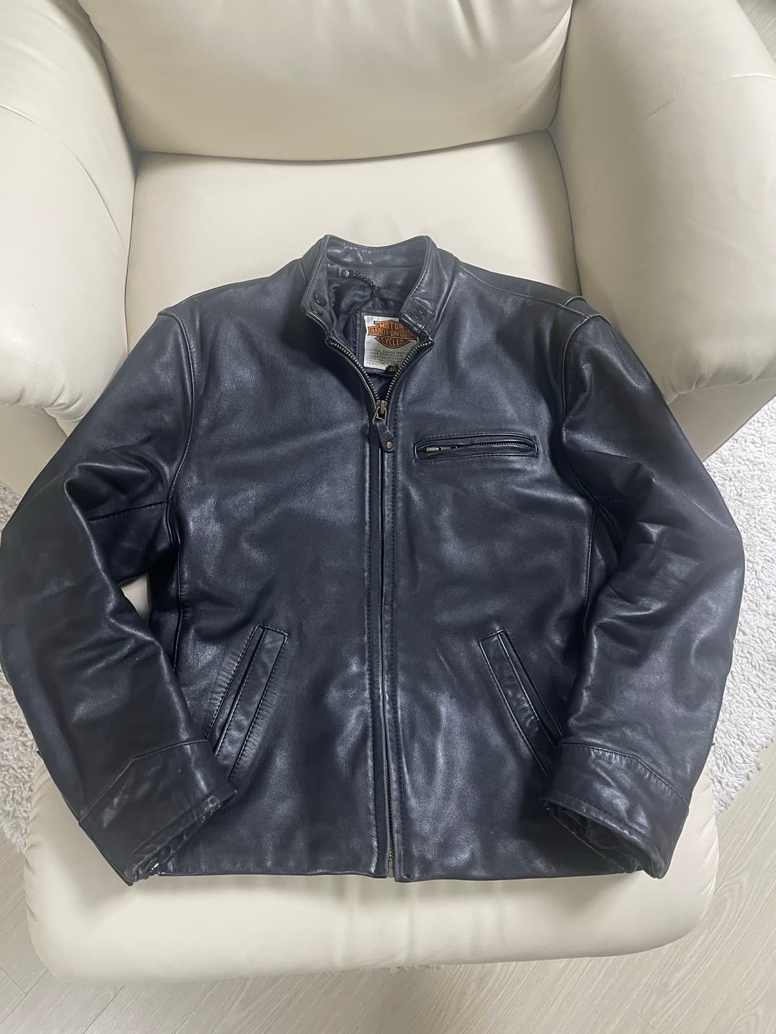 할리데이비슨의 카우하이드 싱글 라이더 레더자켓  상품이미지1