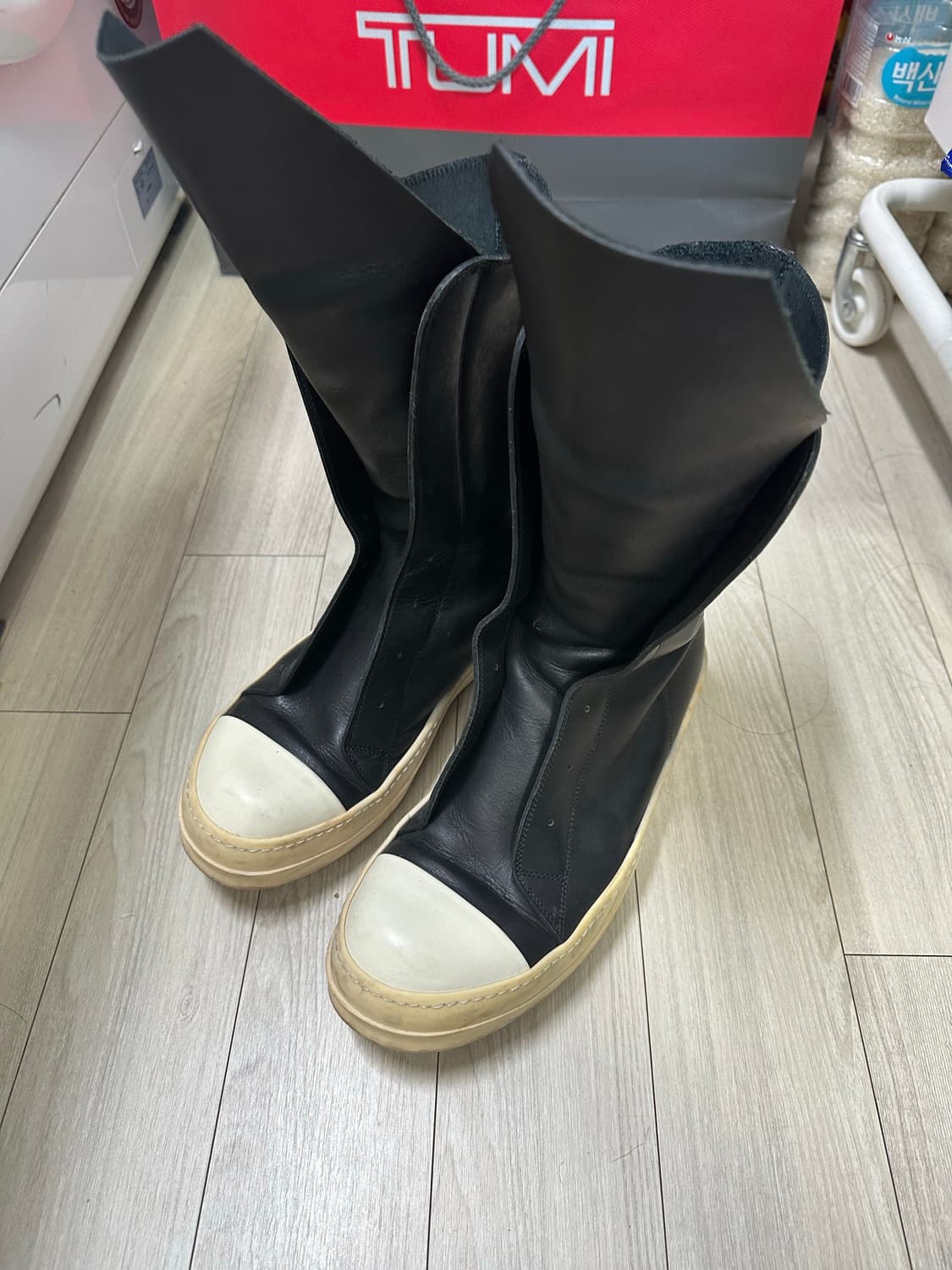 릭오웬스 15fw 메가텅 레더 라몬즈 상품이미지1