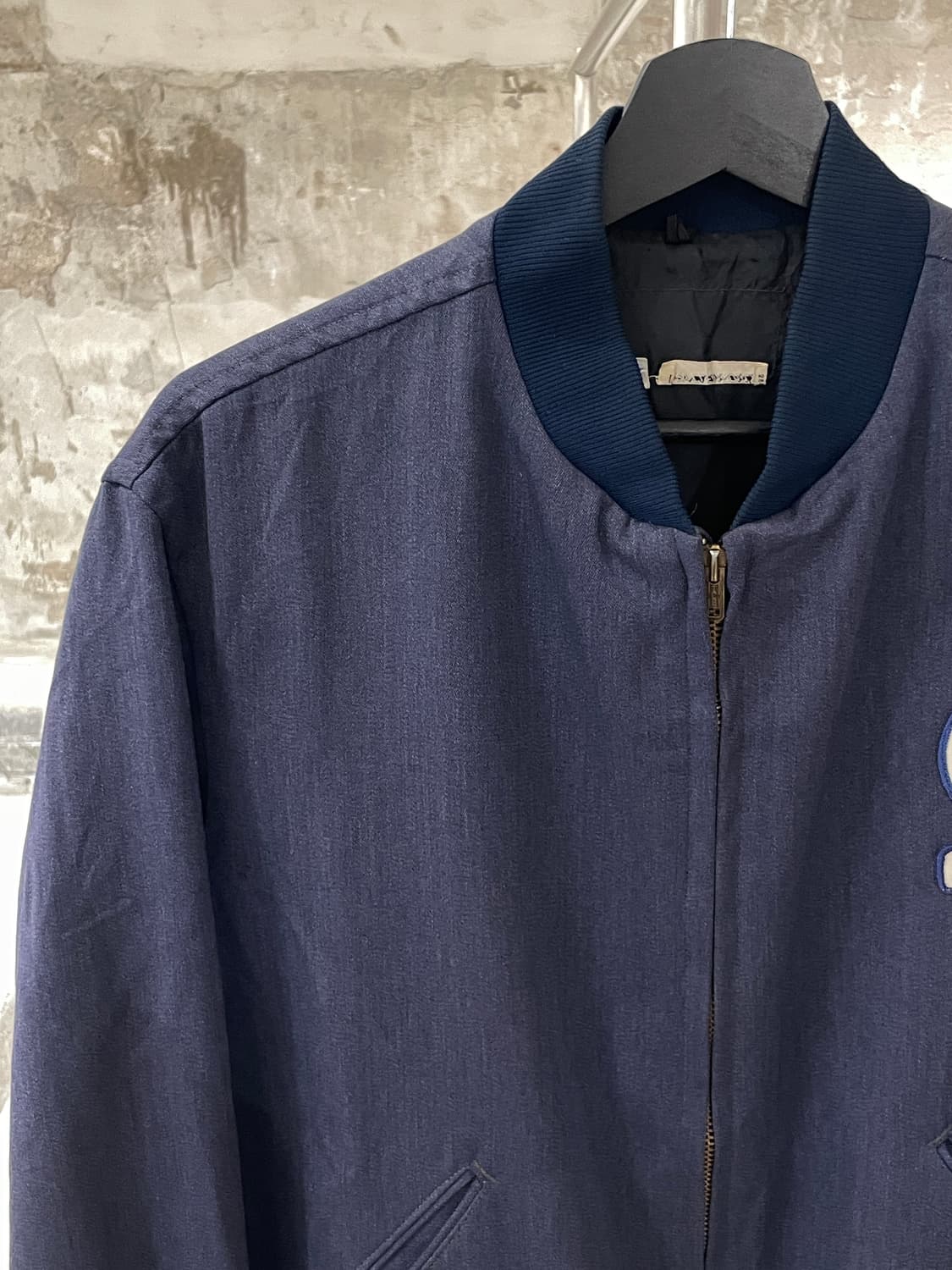 빈티지 네이비 로드웨이 패치 립스 포켓 블루종 자켓 상품이미지2