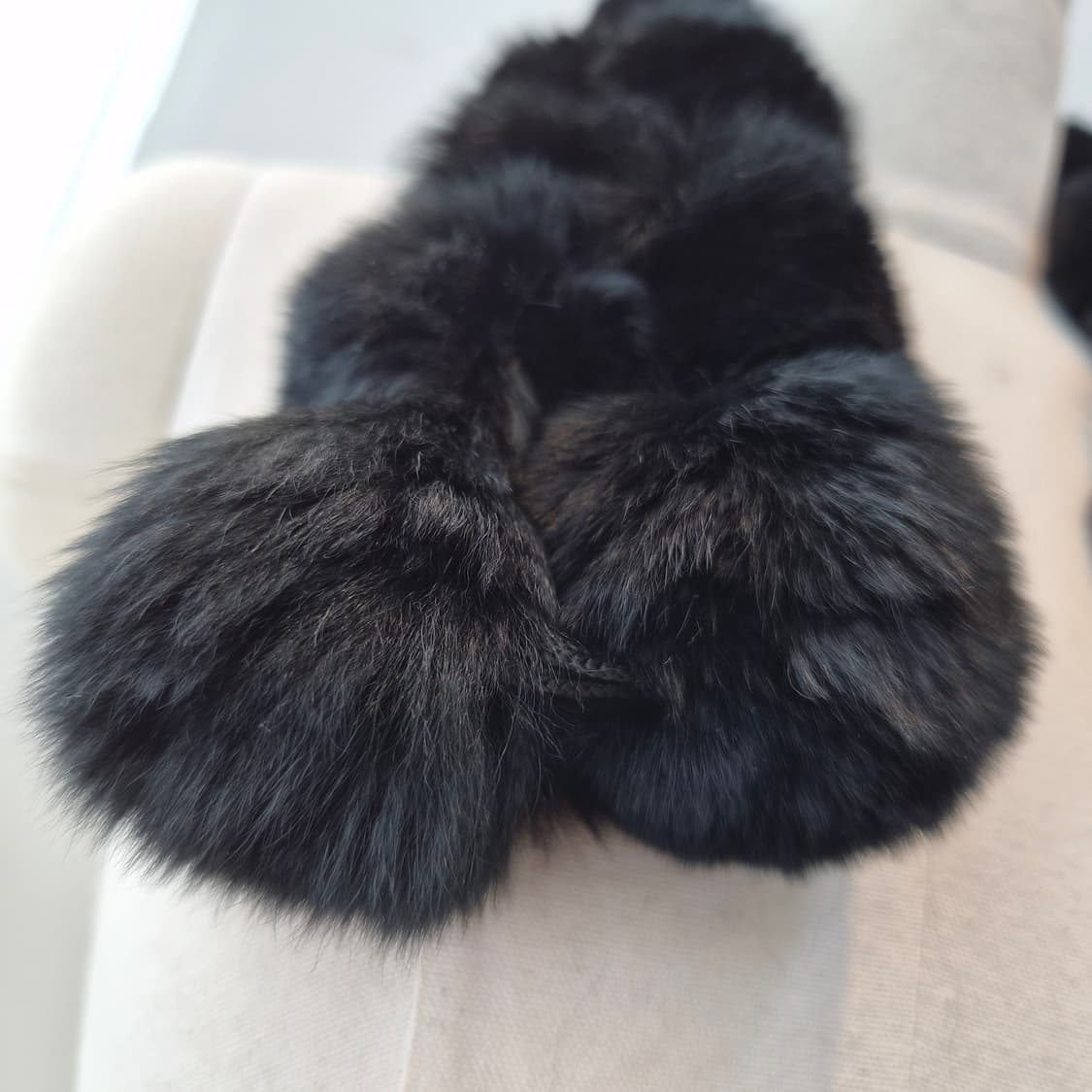 블랙 리얼 렉스 토끼퍼 폼폼 머플러 상품이미지7