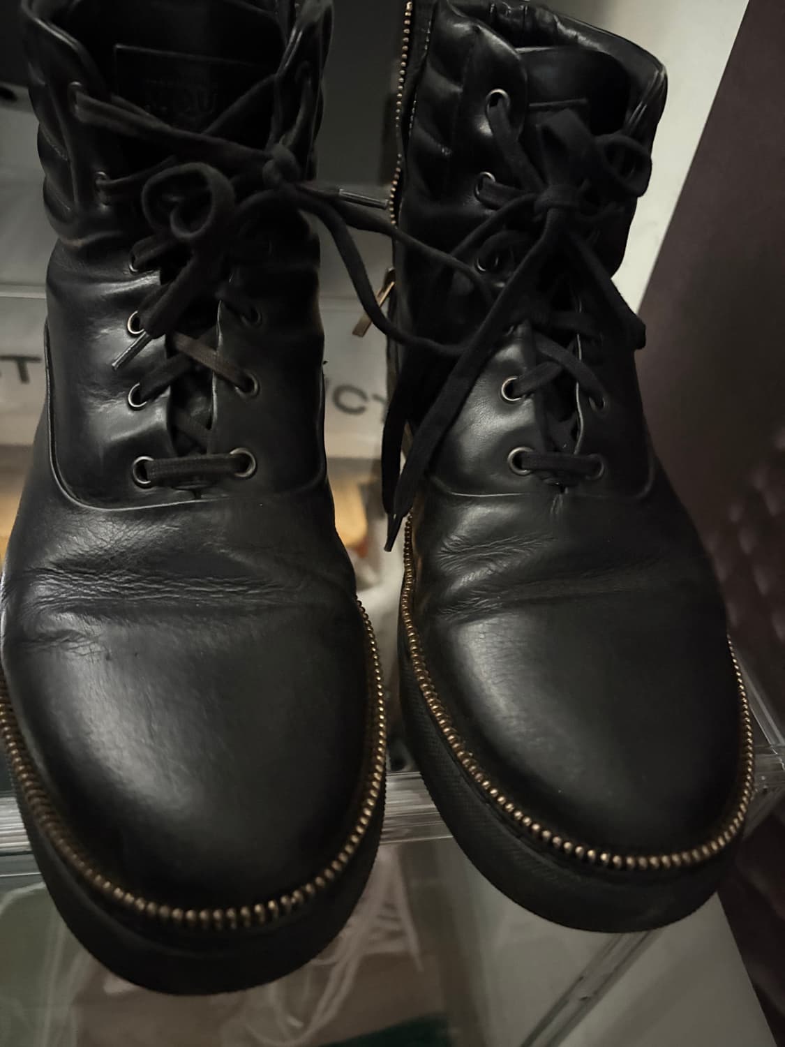 alexander mcqueen 레더지퍼 하이탑 상품이미지2