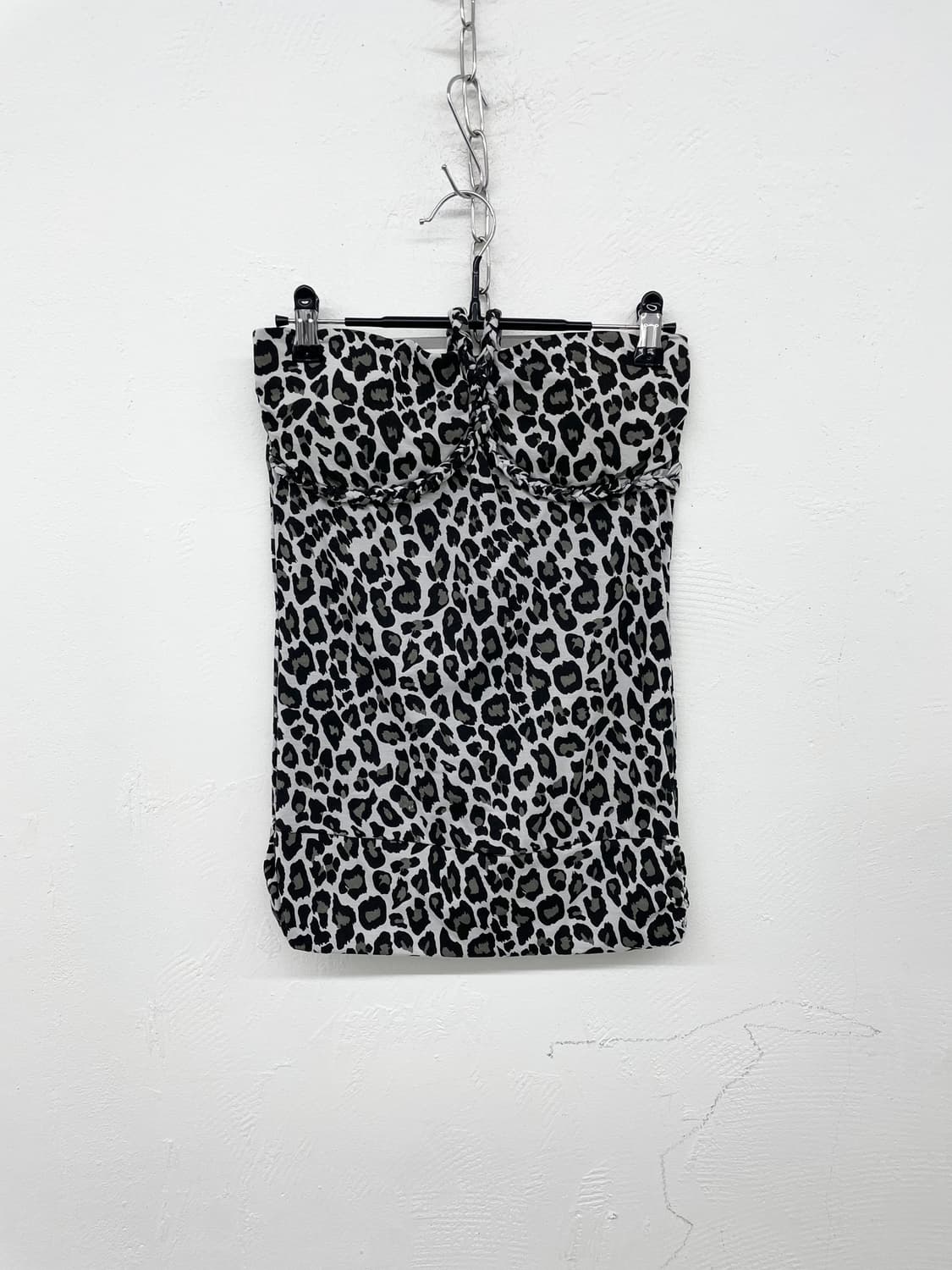 갸루 레오파드 홀터 탑 상품이미지5