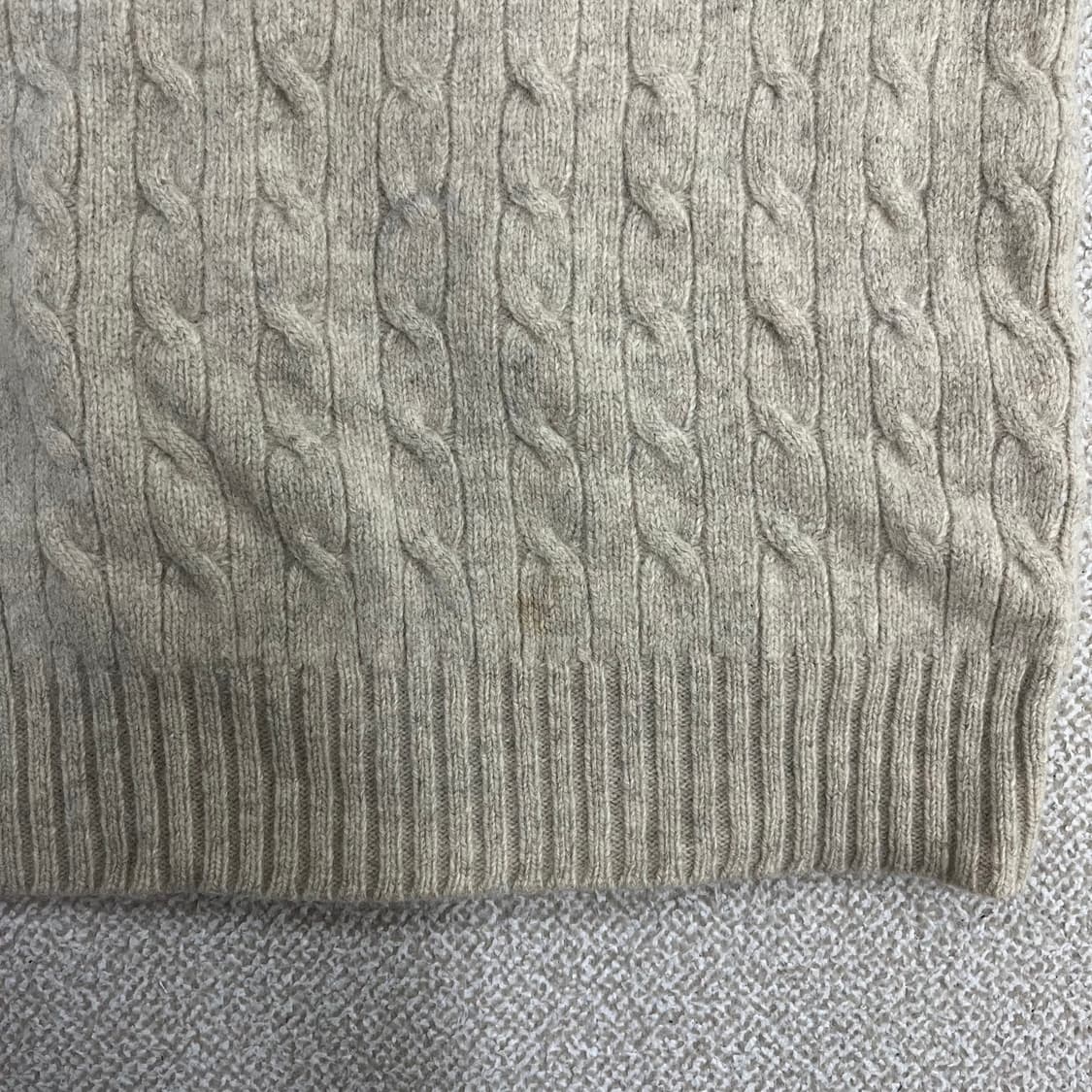 90 폴로 램스울 케이블 브이넥 니트 0203M1 상품이미지6