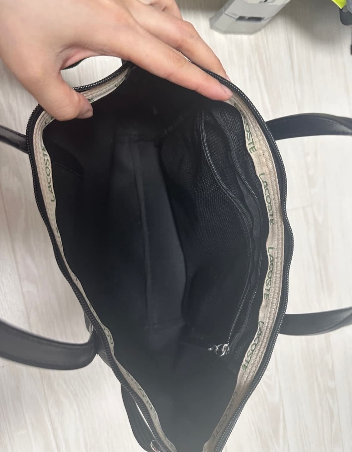 라코스테 크로스백 토트백 블랙 상품이미지3