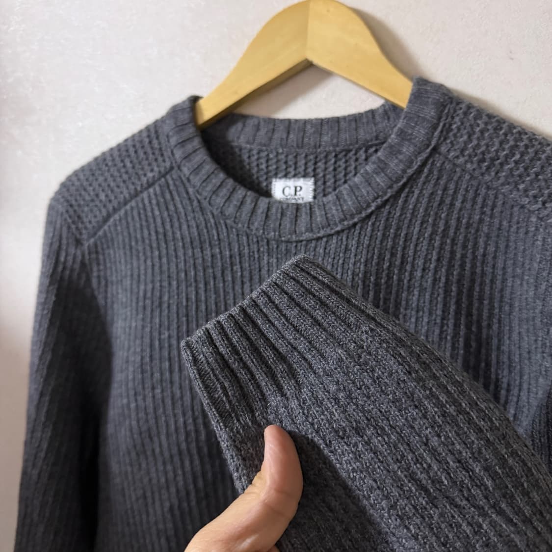 C.P컴퍼니 두툼 렌드와팬 라운드넥 니트 48 (남성 95-100) 상품이미지4