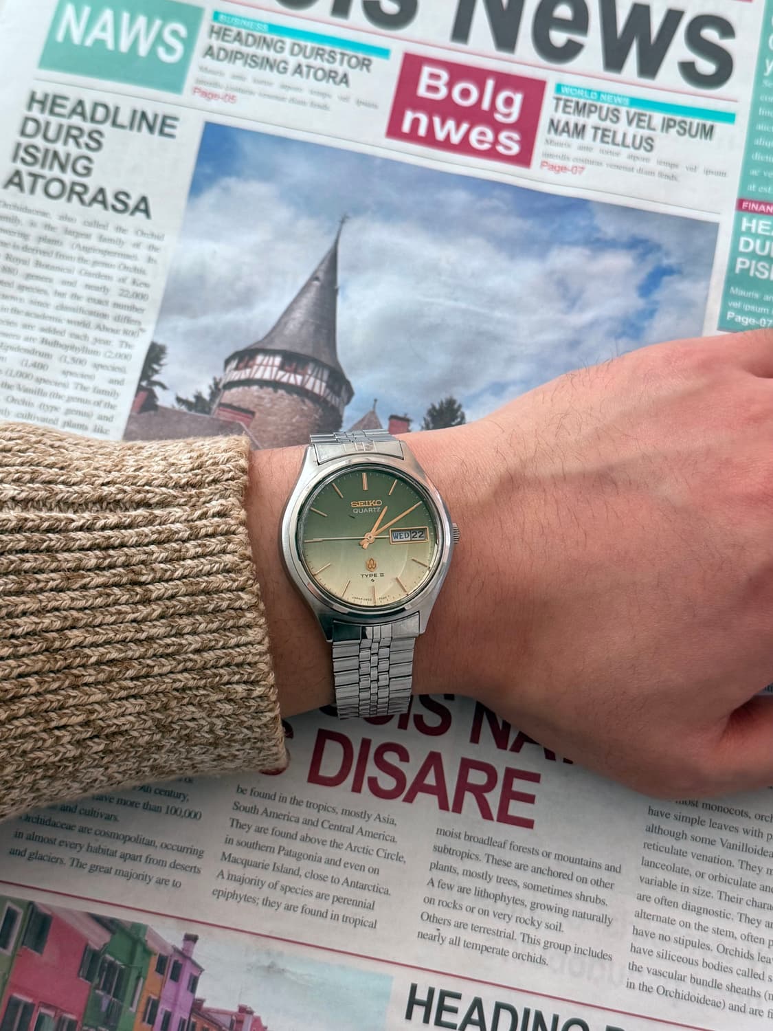 Seiko 세이코 Quartz Type II 그린 그라데이션  상품이미지5