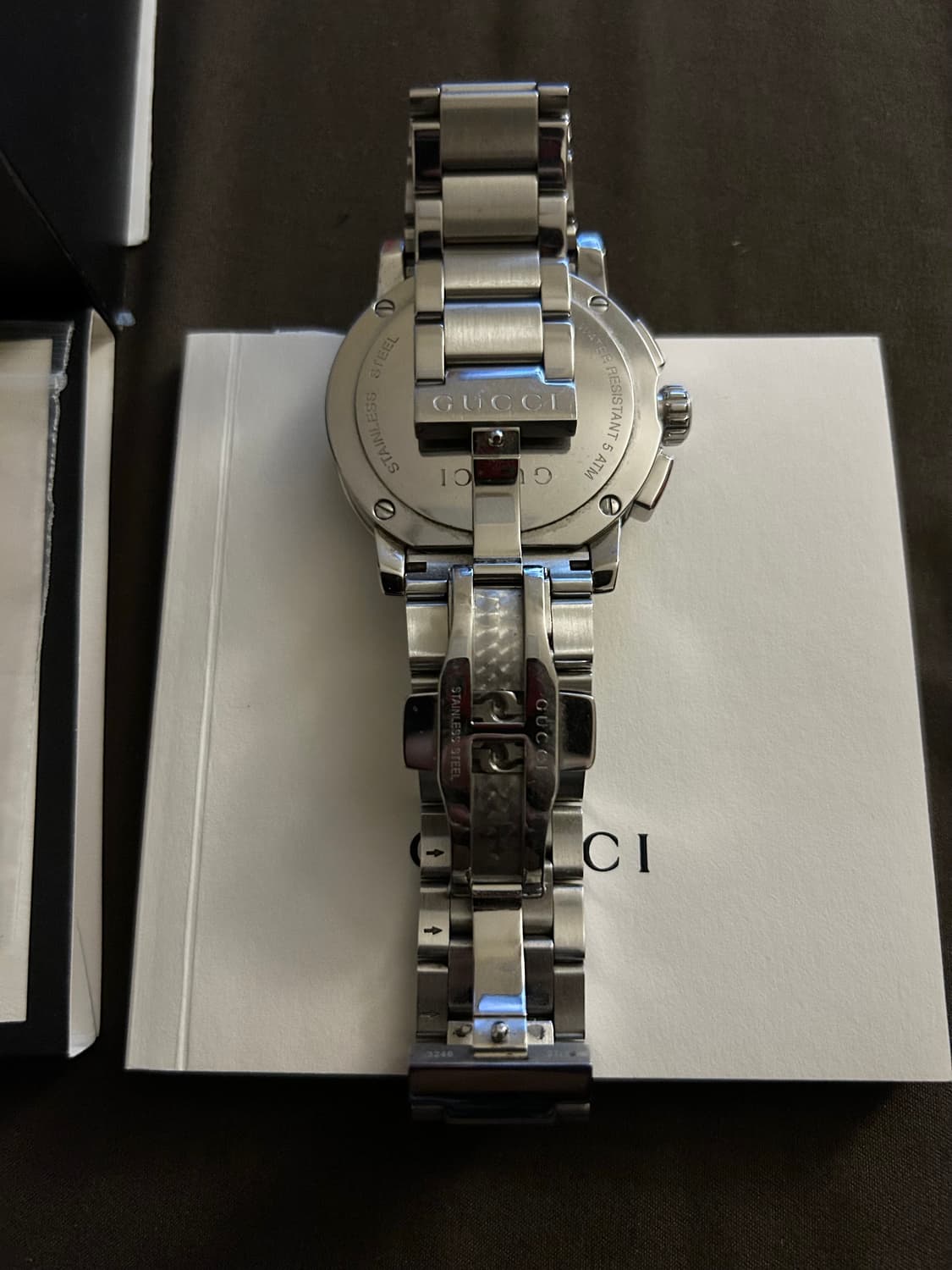 구찌 크로노 메탈 시계 상품이미지4