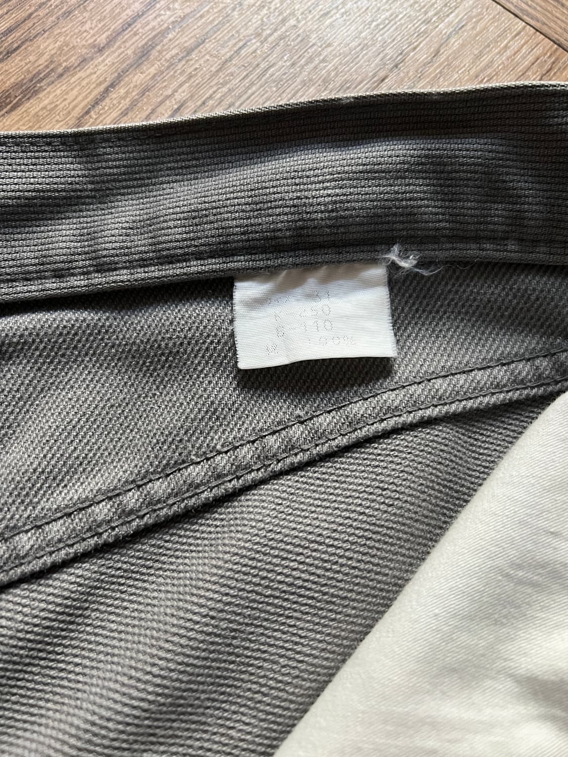 [31]BEAMS 빔즈 화이트탭 211 스트레이트 코튼 팬츠 상품이미지5