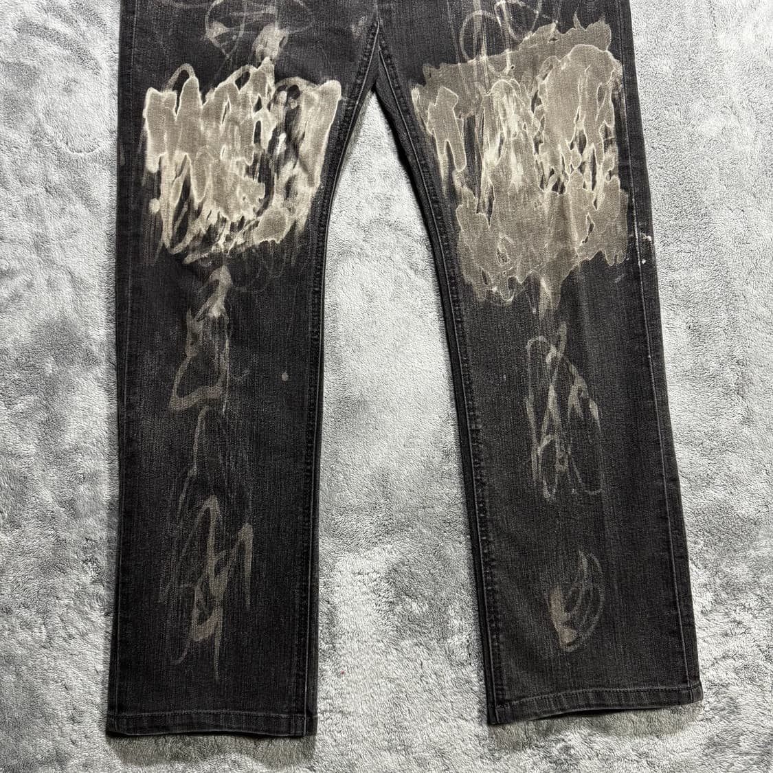 쉐인진 빈티지 워싱 블랙 데님 상품이미지3