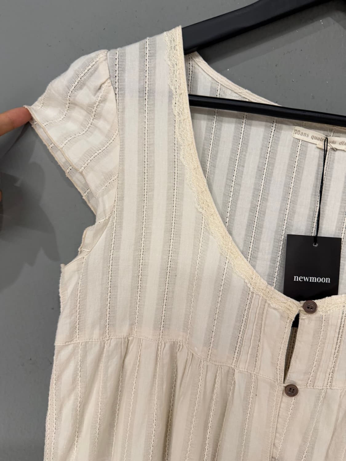 button-up stripe detail blouse 상품이미지8