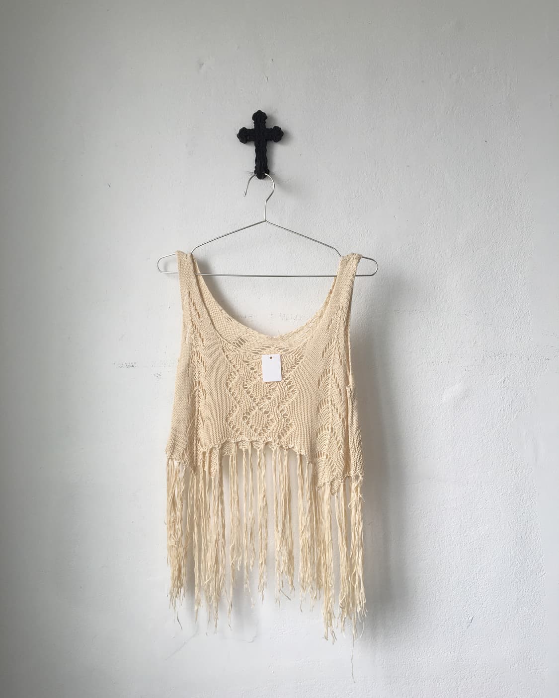 Fringe point crochet sleeveless 상품이미지2
