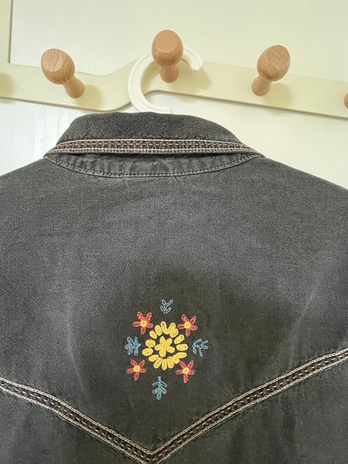 리바이스빈티지클로딩 LVC ROCKERS 샴브레이 블랙아트 L사이즈 상품이미지4