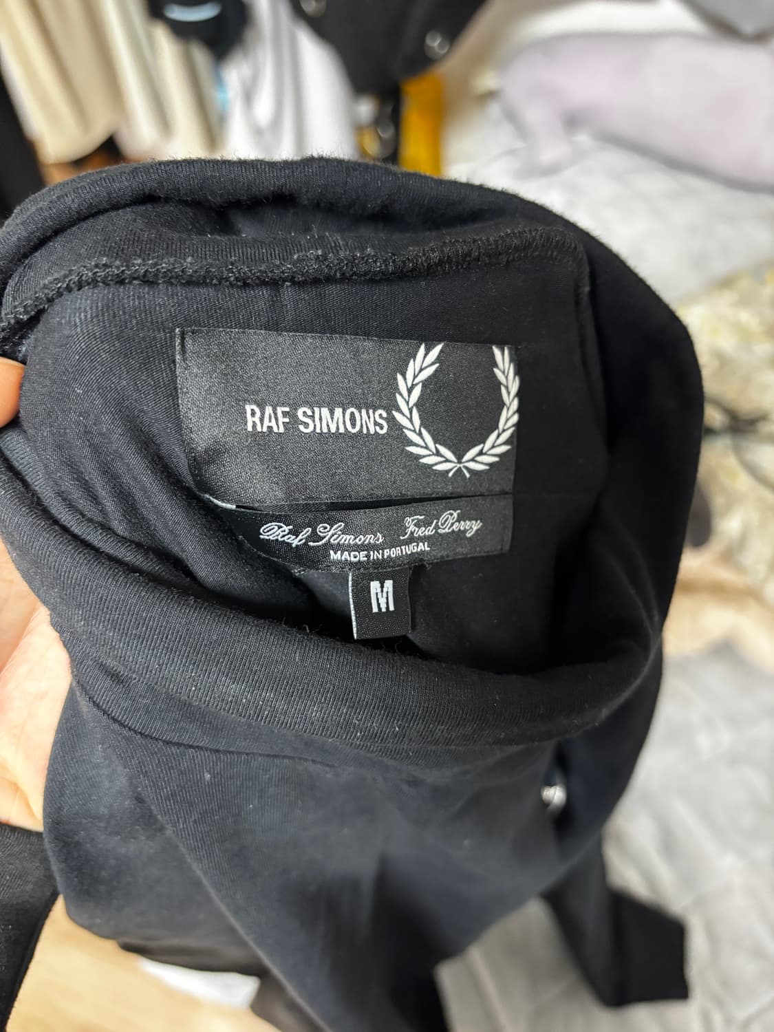 [M] 라프시몬스 x 프레드페리 핀배지 하이넥 슬리브 상품이미지7