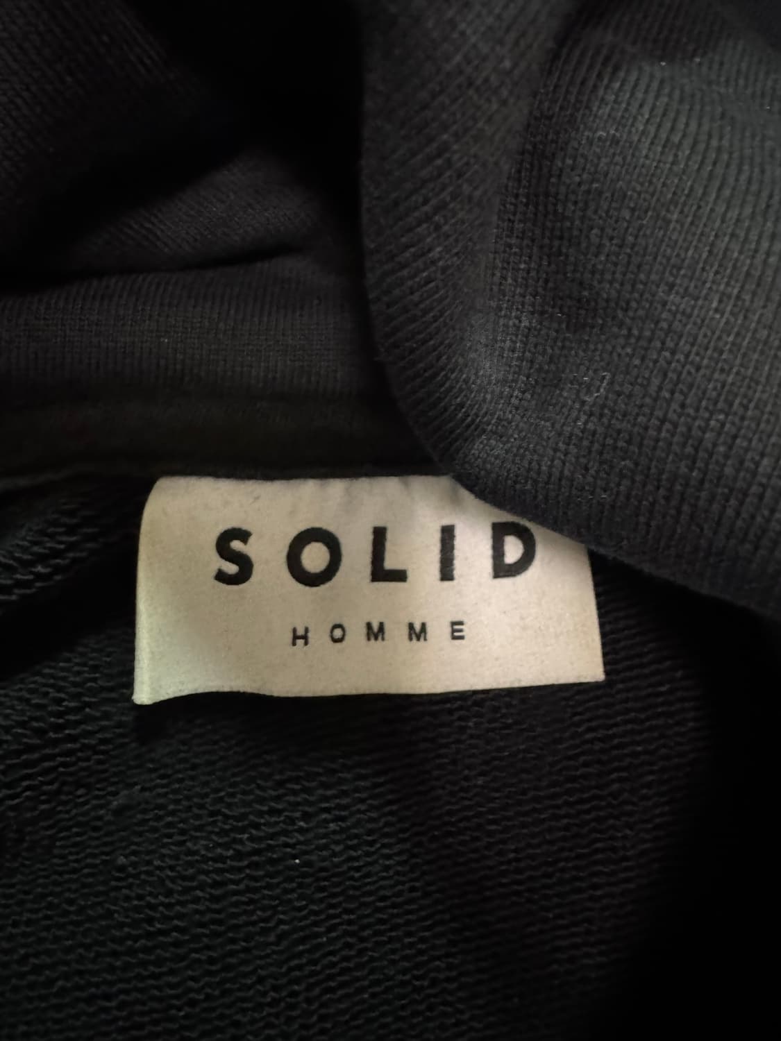솔리드옴므 검정 후드티(46사이즈) 상품이미지3