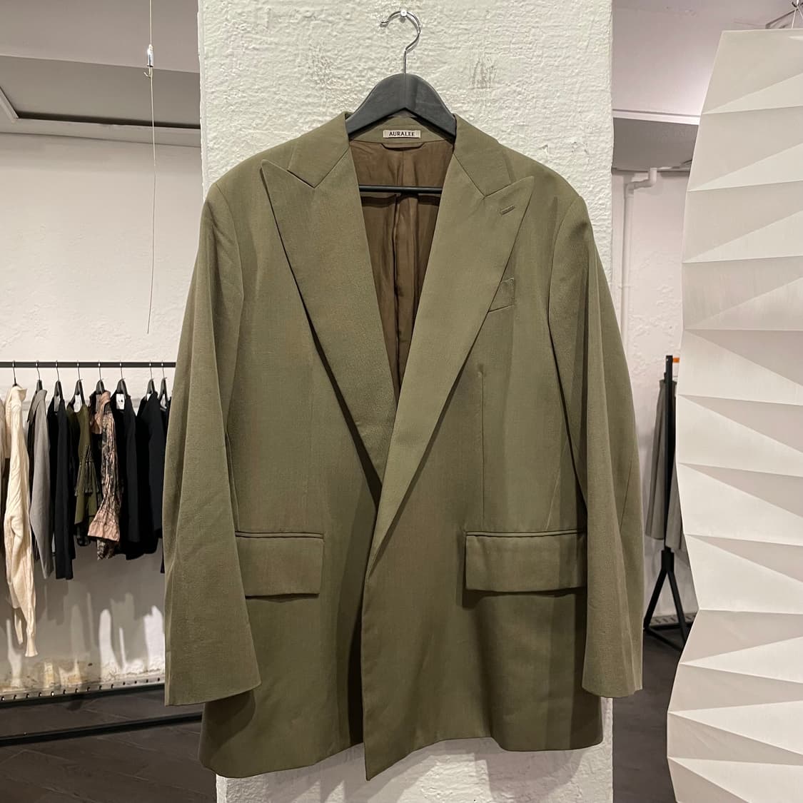오라리 18aw 오픈 블레이저 상품이미지1
