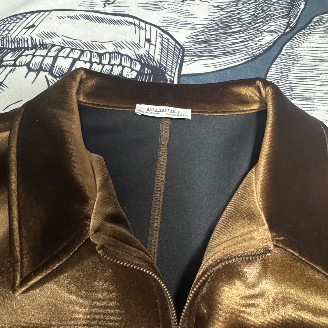 자라 트라파룩 벨뱃 스웨이드 자켓 M사이즈 상품이미지3