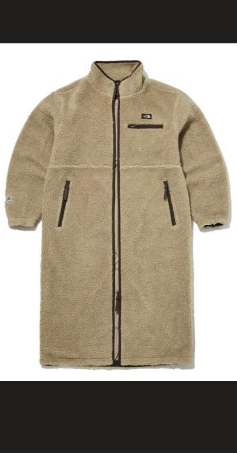 노스페이스 뽀글이 롱 코트 베이지 상품이미지1