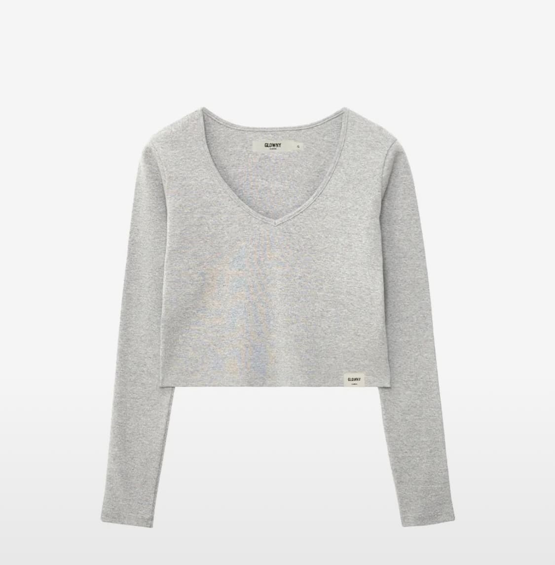 새상품) 글로니 지 클래식 브이넥 롱슬리브 그레이 상품이미지1