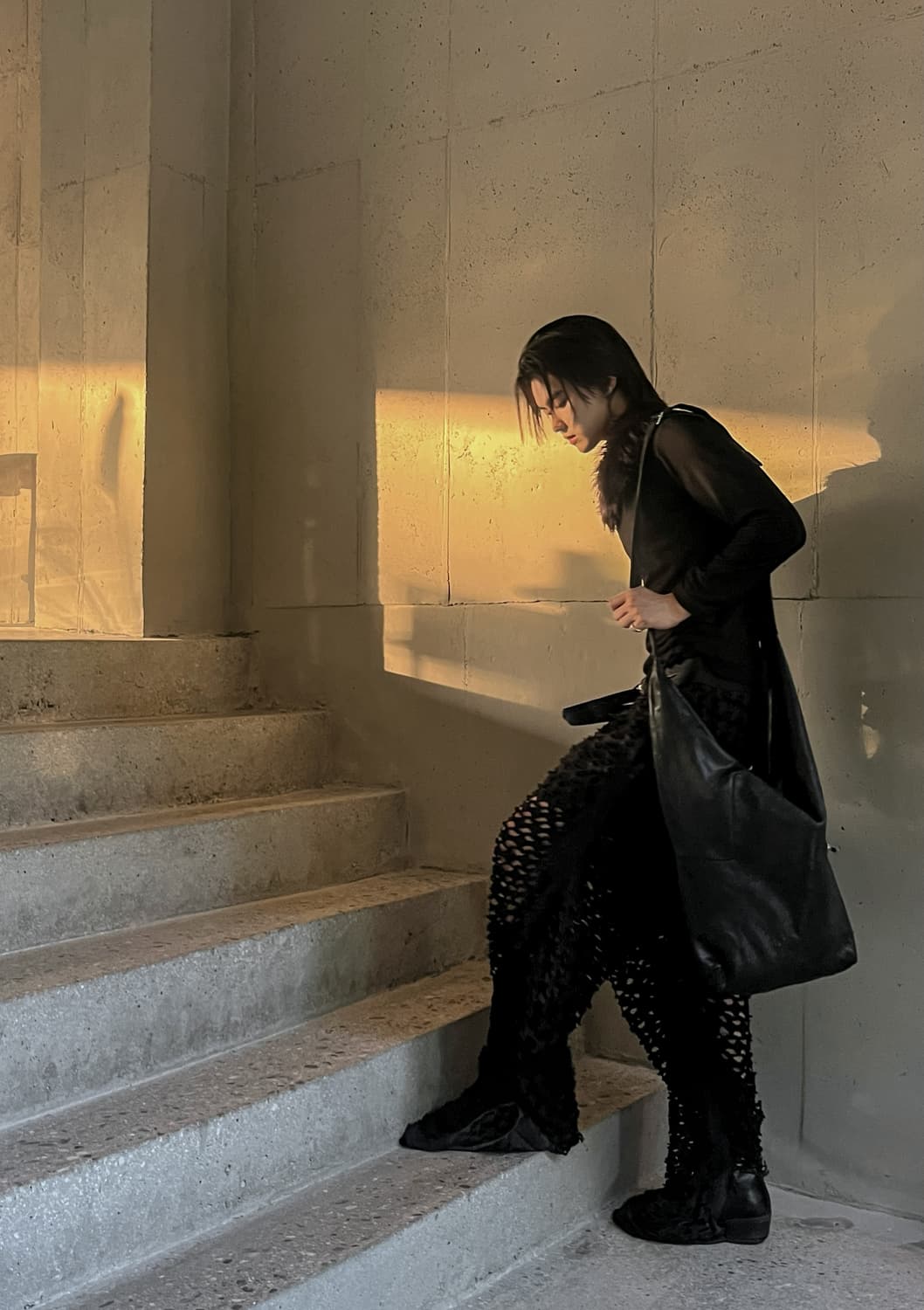 크리스 반 아쉐 빅 레더 크로스백  상품이미지2