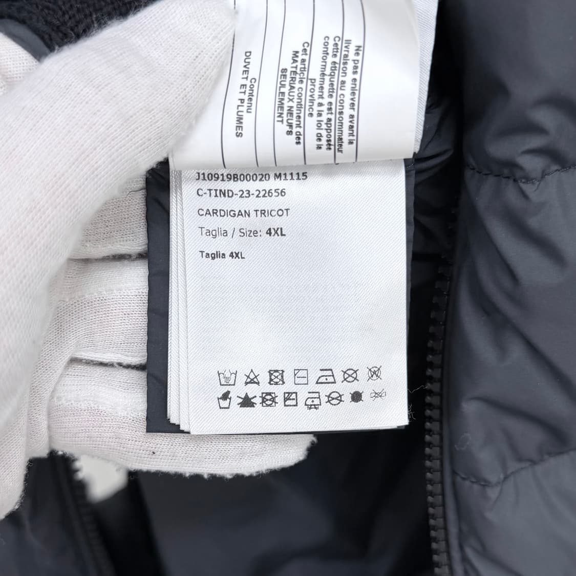 [S+급/4XL] 몽클레어 트리콧 니트패딩 블랙 상품이미지8