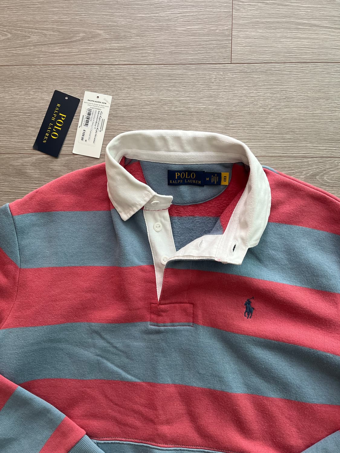 (국내미발매,새상품,송중기착용)폴로 랄프로렌 스트라이프 럭비셔츠 상품이미지4