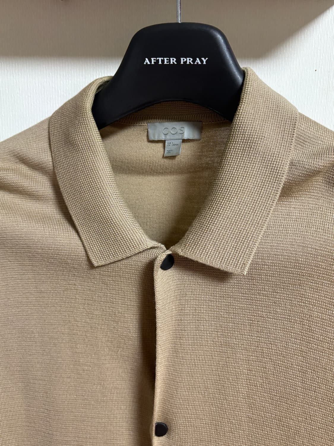 [S] COS 코스 버튼 카라 가디건 베이지 상품이미지3