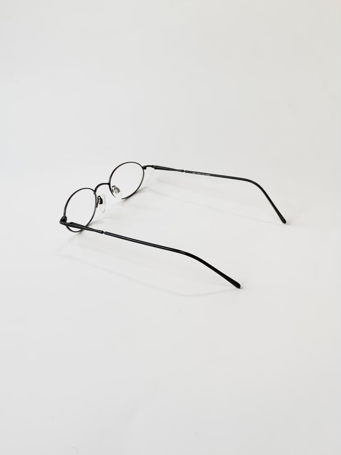 [픽키-657] (small) 블랙 오벌 메탈 안경 가벼운 슬림라인 스몰 상품이미지4