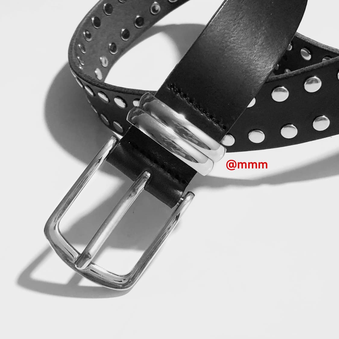 락 스터드 이태리 통가죽 벨트 상품이미지8