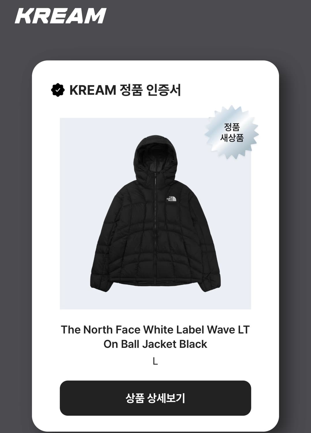 노스페이스 웨이브 LT 온 볼 자켓 블랙 L 상품이미지6