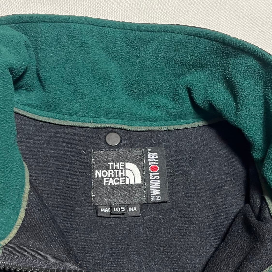 105 노스페이스 윈드스토퍼 데날리 그린 플리스  상품이미지4