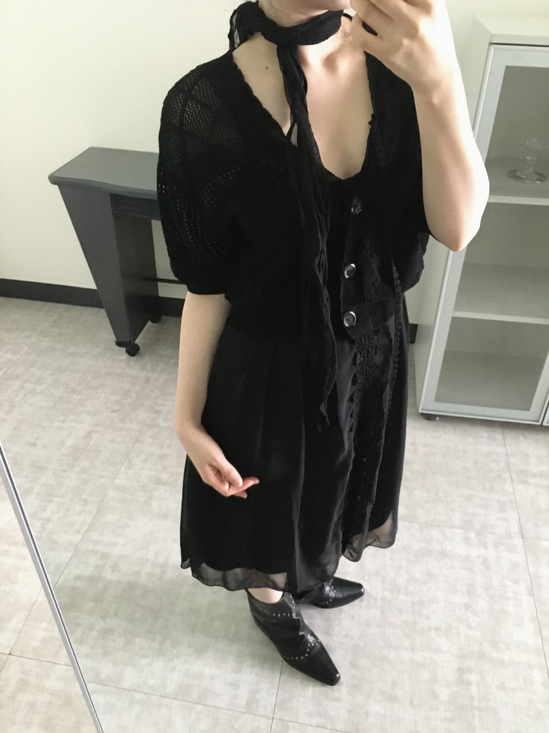 sheer knit cardigan 상품이미지3