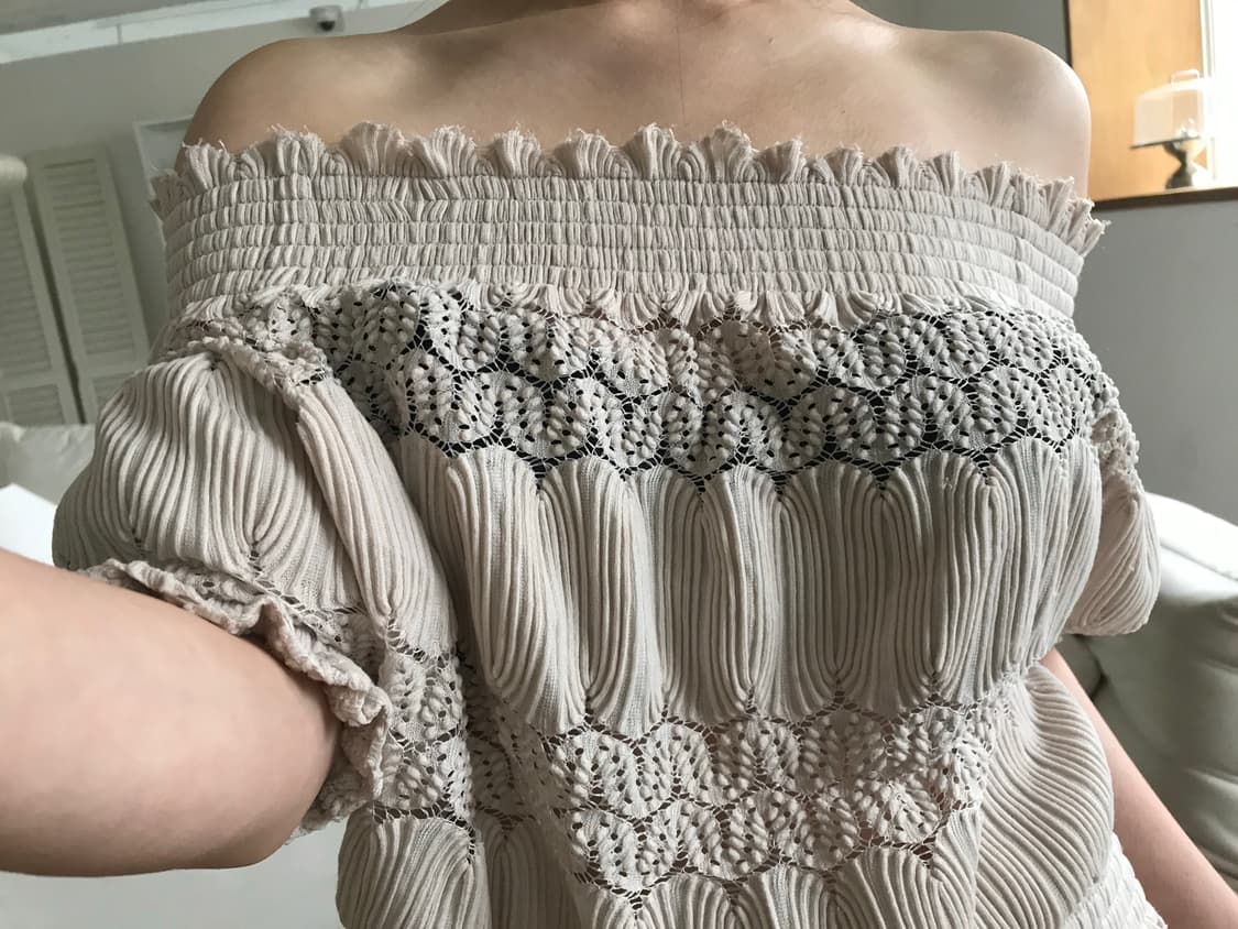 vintage smoke banding top 상품이미지3