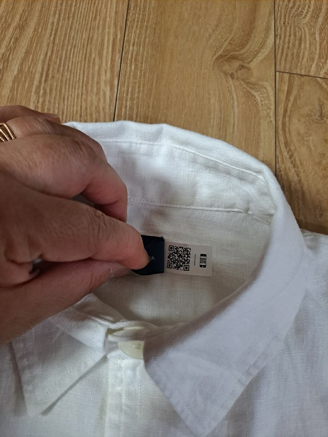 폴로 벨트 린넨 긴팔 셔츠 블라우스 4(44-55) 상품이미지8