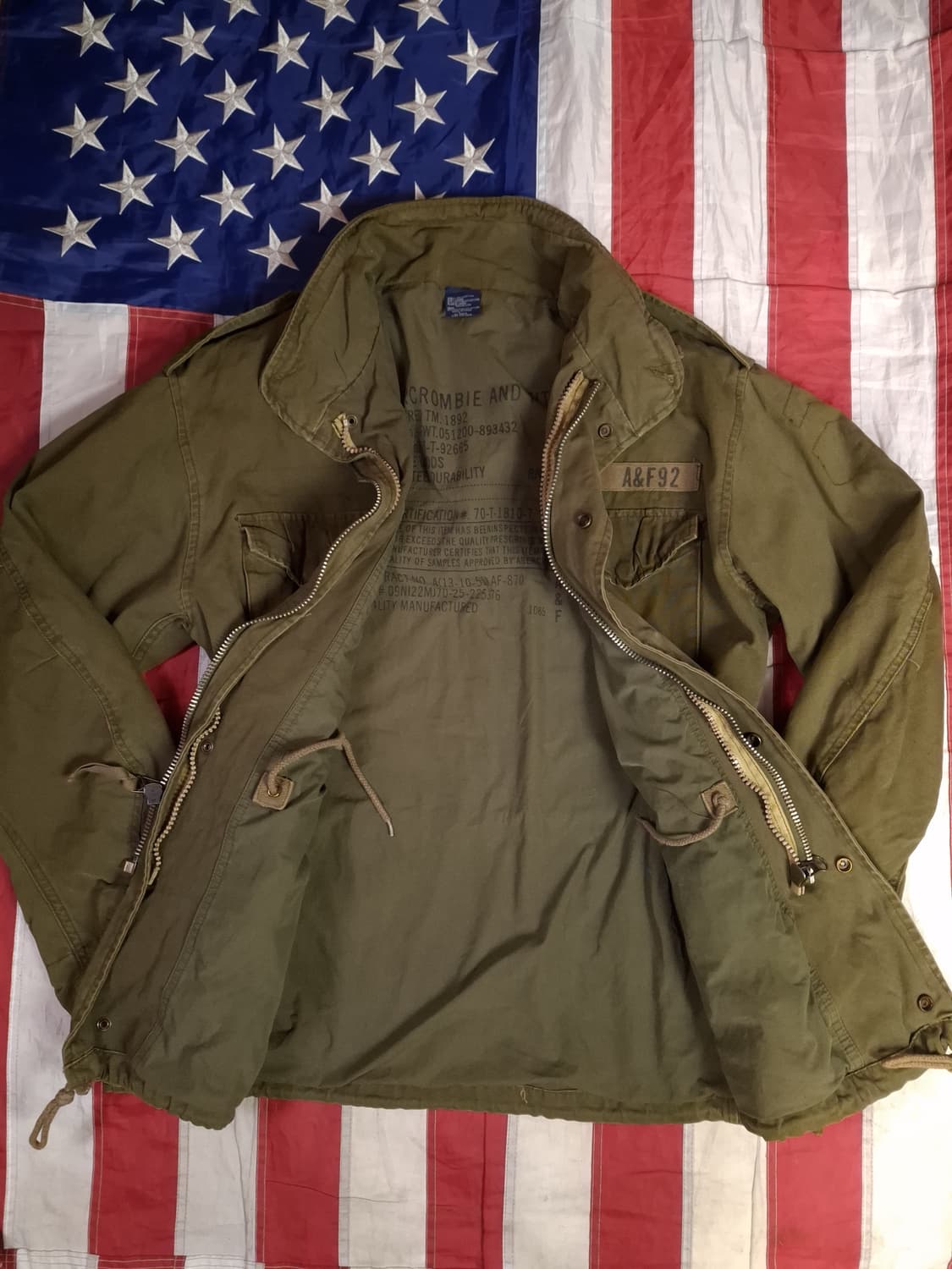 오리지날 아베크롬비 밀리터리 M-65 필드야상 상품이미지8