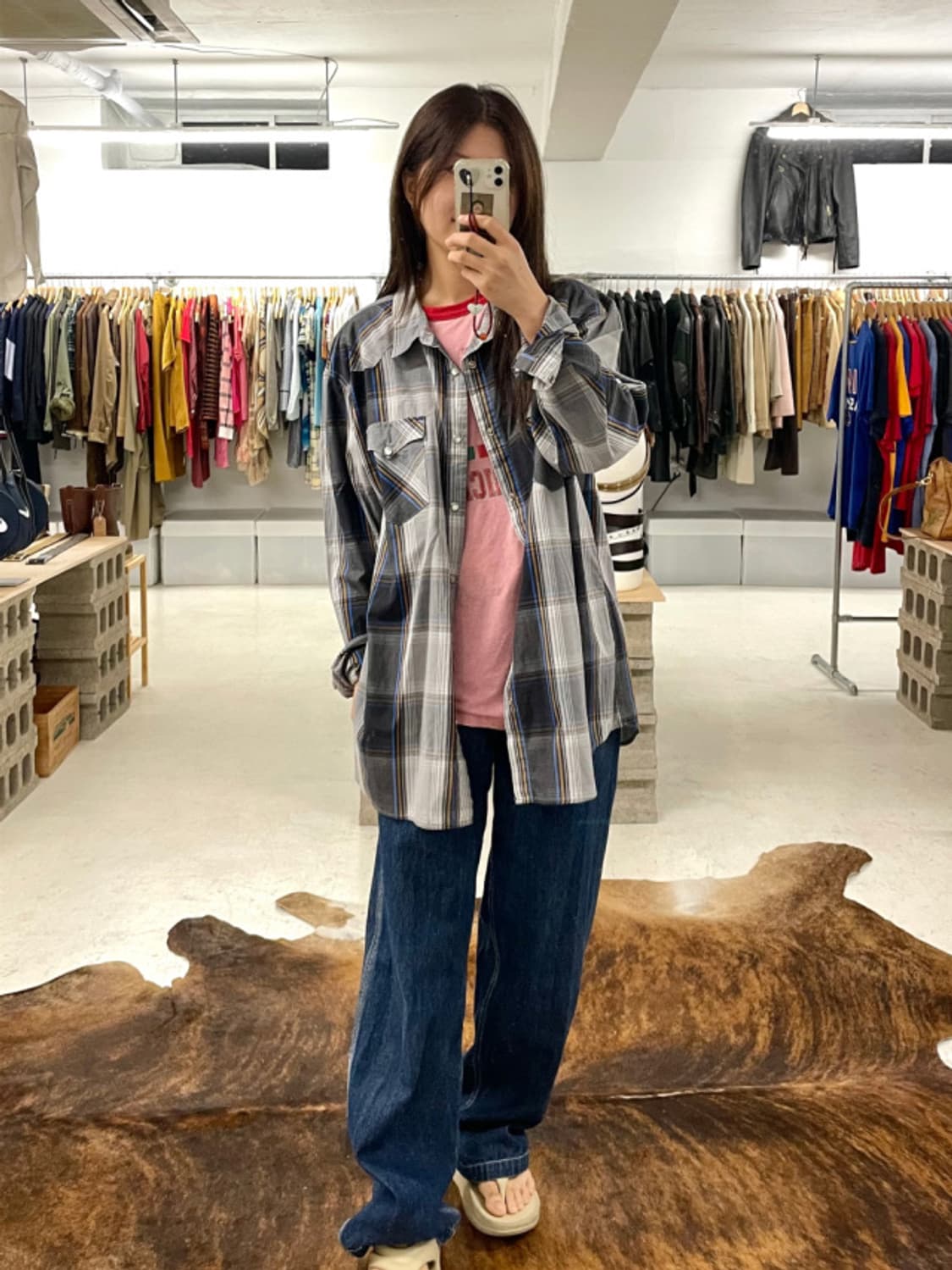 LEVI'S check western shirts 리바이스 웨스턴 상품이미지3