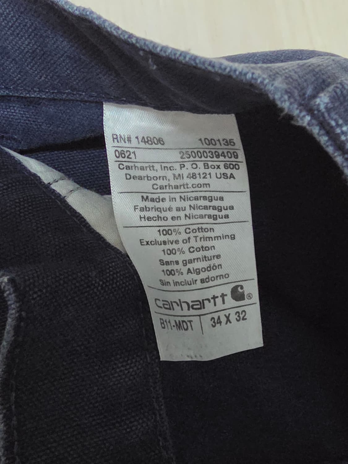 [33"] 빈티지 칼하트 싱글니 워크팬츠 MDT 팝니다 상품이미지5