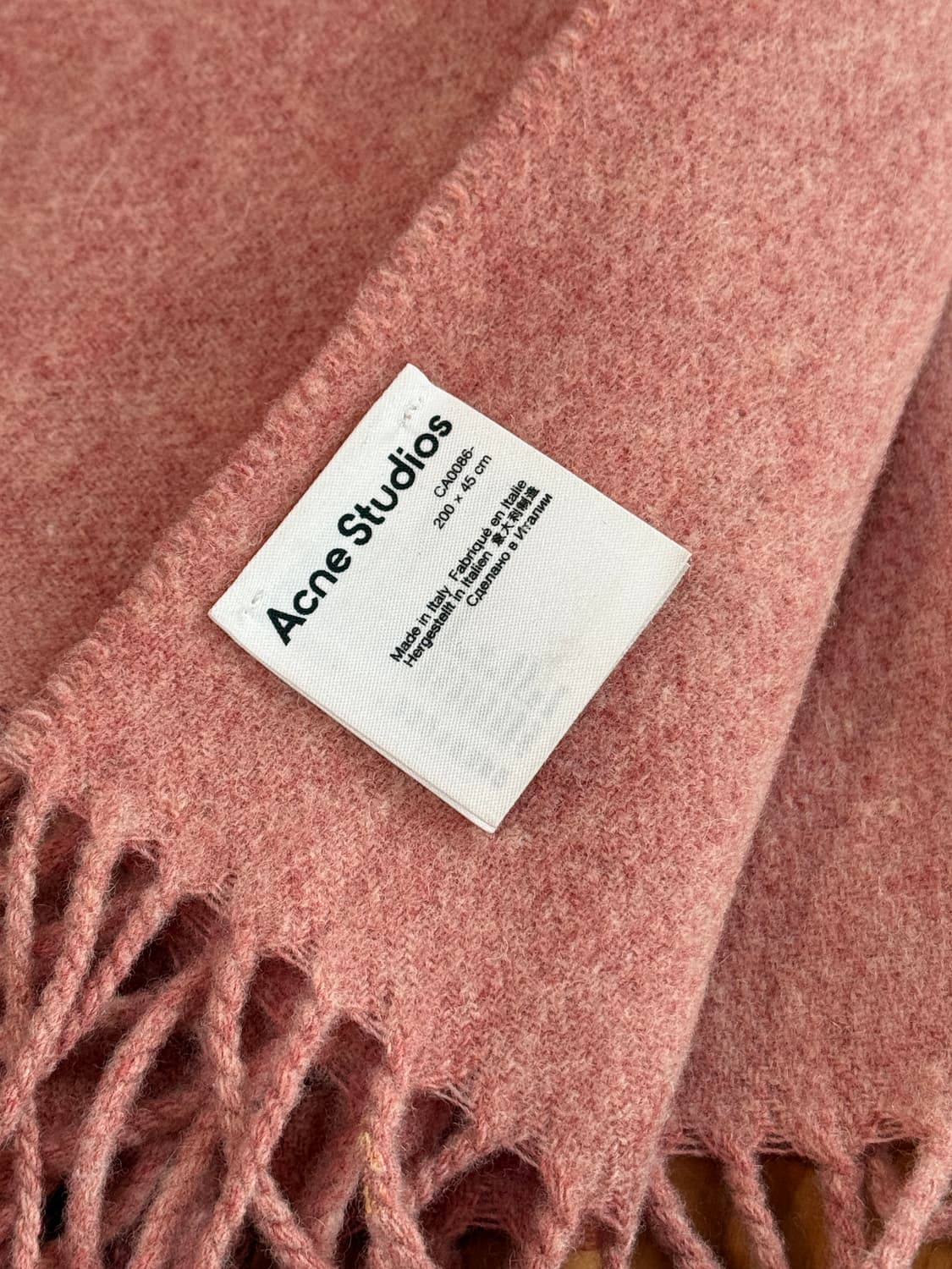 아크네스튜디오 정품 여성 머플러 목도리 네로우 로즈 멜란지 상품이미지5