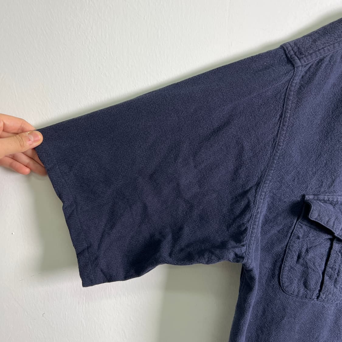 Carhartt 칼하트 네이비 몰스킨 워크 반팔 셔츠 L 상품이미지7