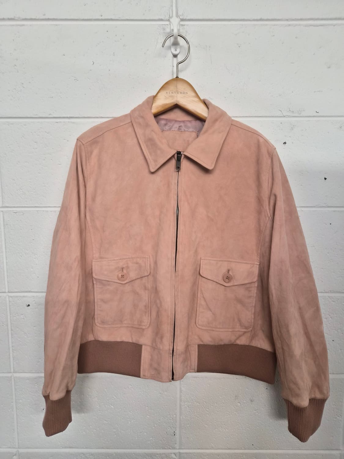 우먼 77) blue fit x ROBO 램스킨 스웨이드 자켓 팝니다 상품이미지1