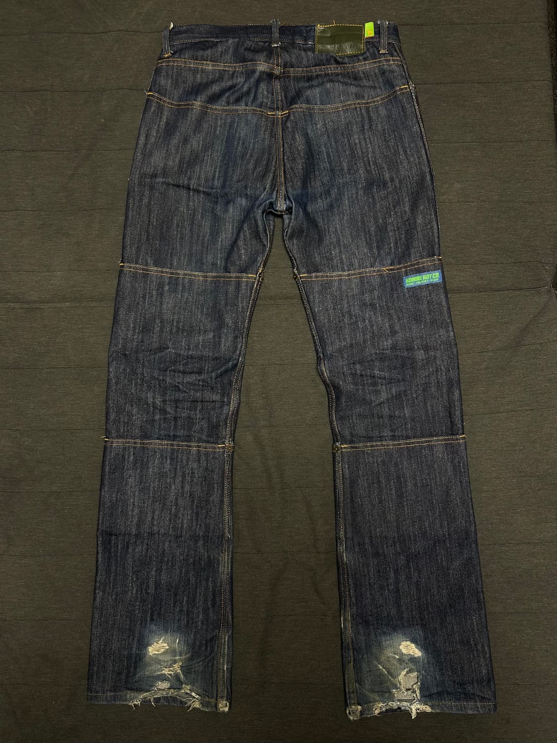 Homme boy 12 pocket indigo raw denim 상품이미지2