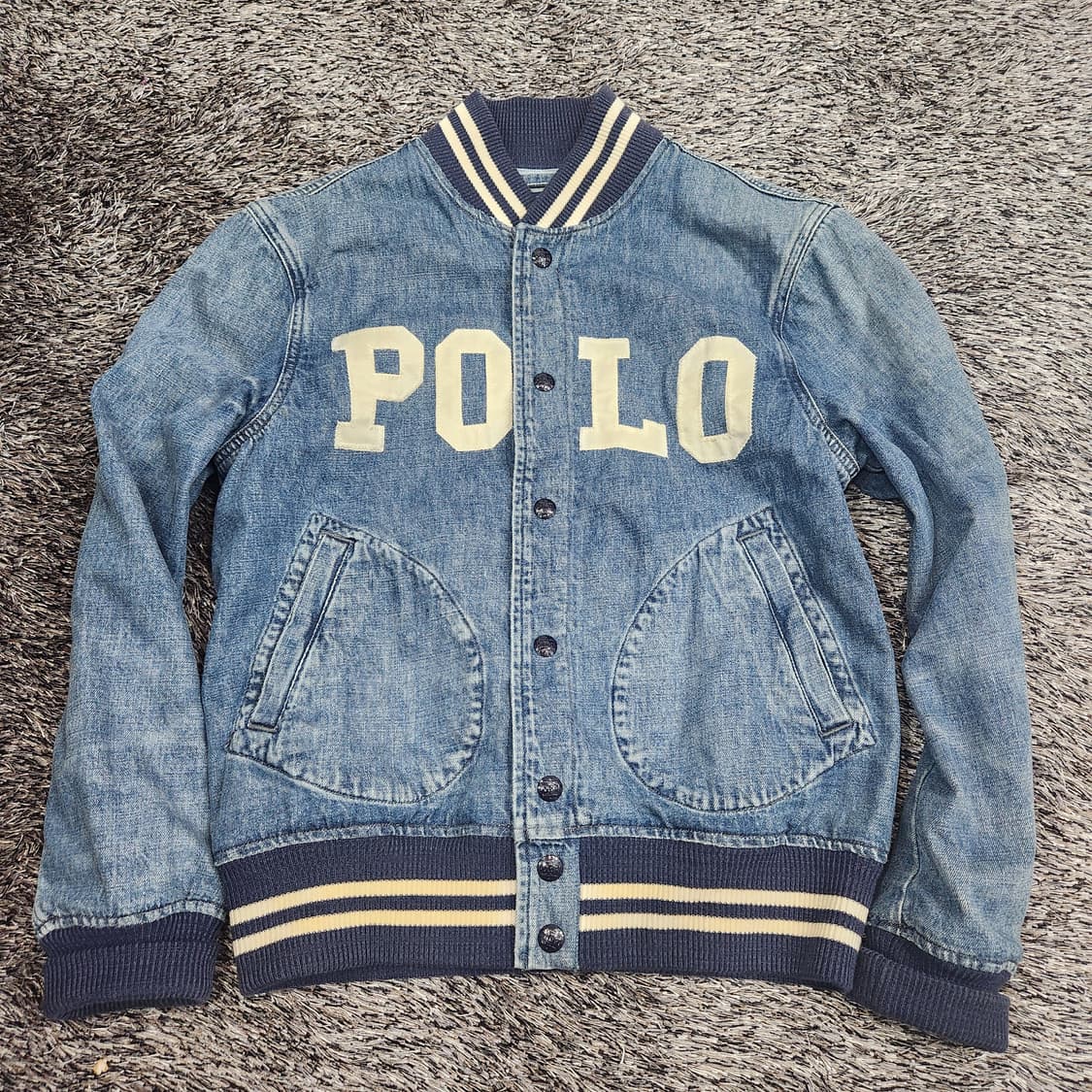 폴로 데님 바시티자켓 상품이미지1