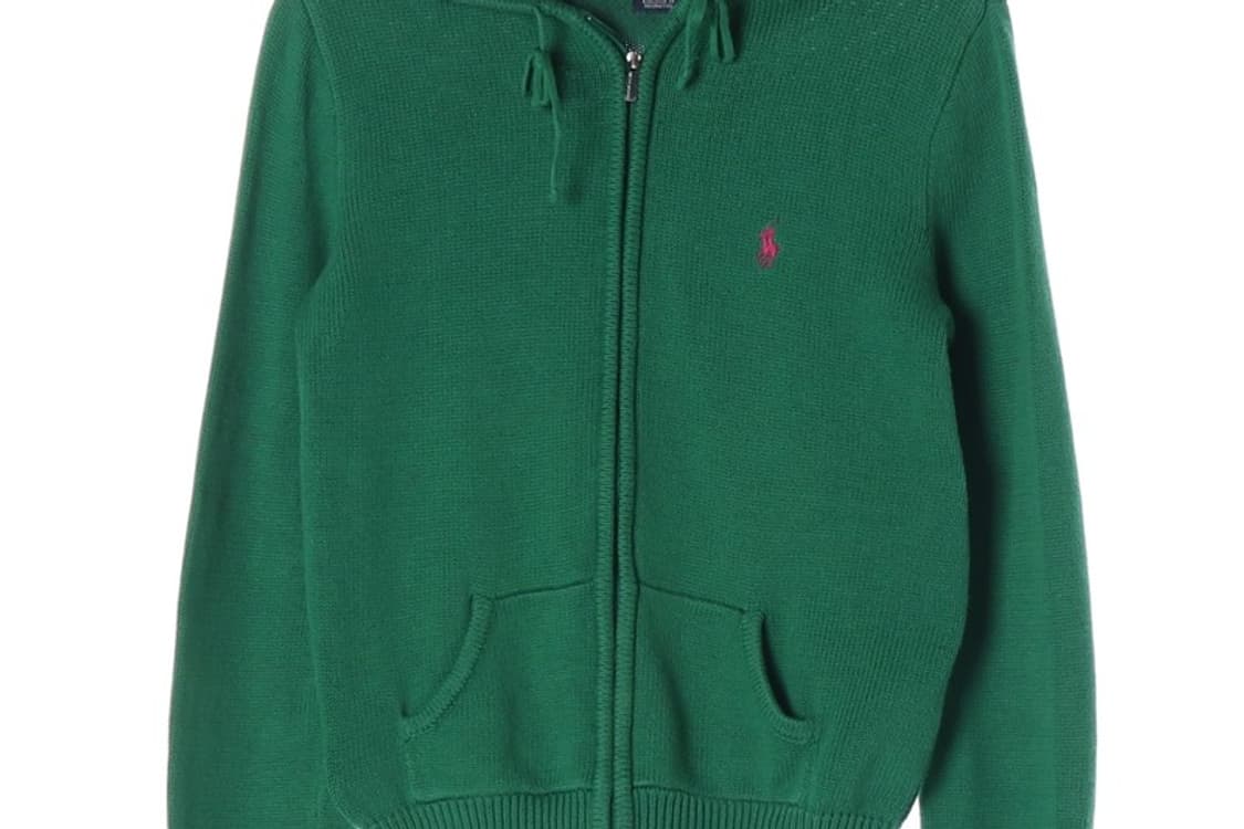 랄프로렌 스포츠 그린 코튼 니트 후드 집업 M 상품이미지4