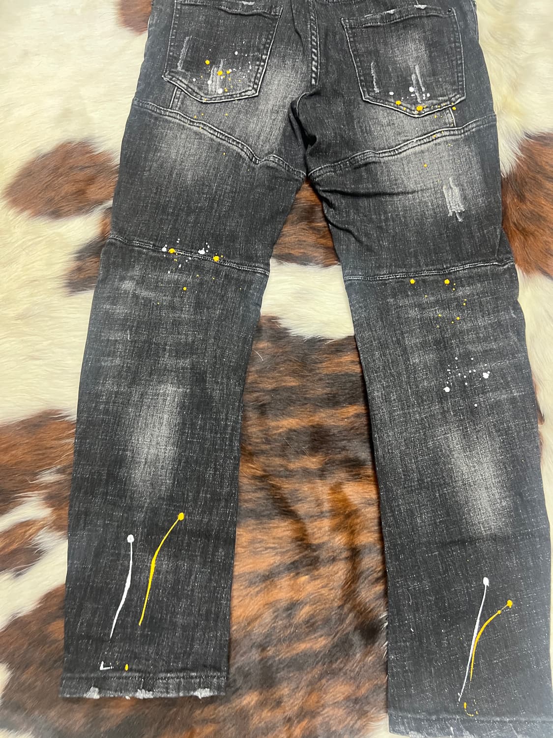 디스퀘어드2 페인팅 바이커 스키니 진 상품이미지5