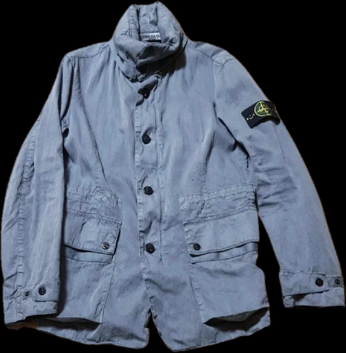 스톤아일랜드 빈티지 하이넥 린넨 후드 자켓 상품이미지1