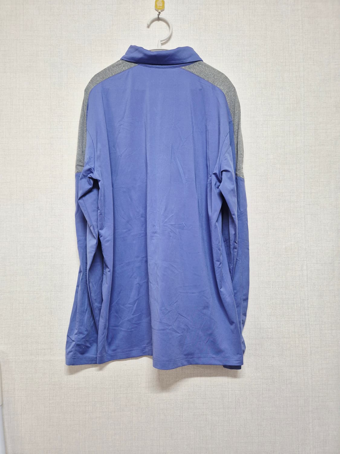 남성 긴팔 폴로티 블루/회색 상품이미지2