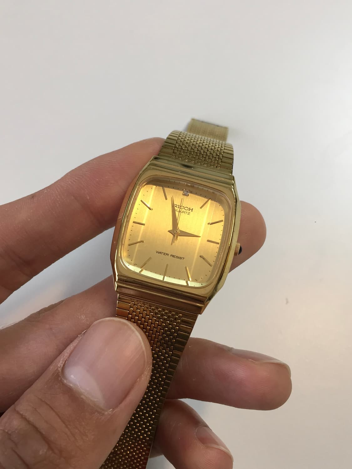 80s ricoh faceted quartz gold 상품이미지2