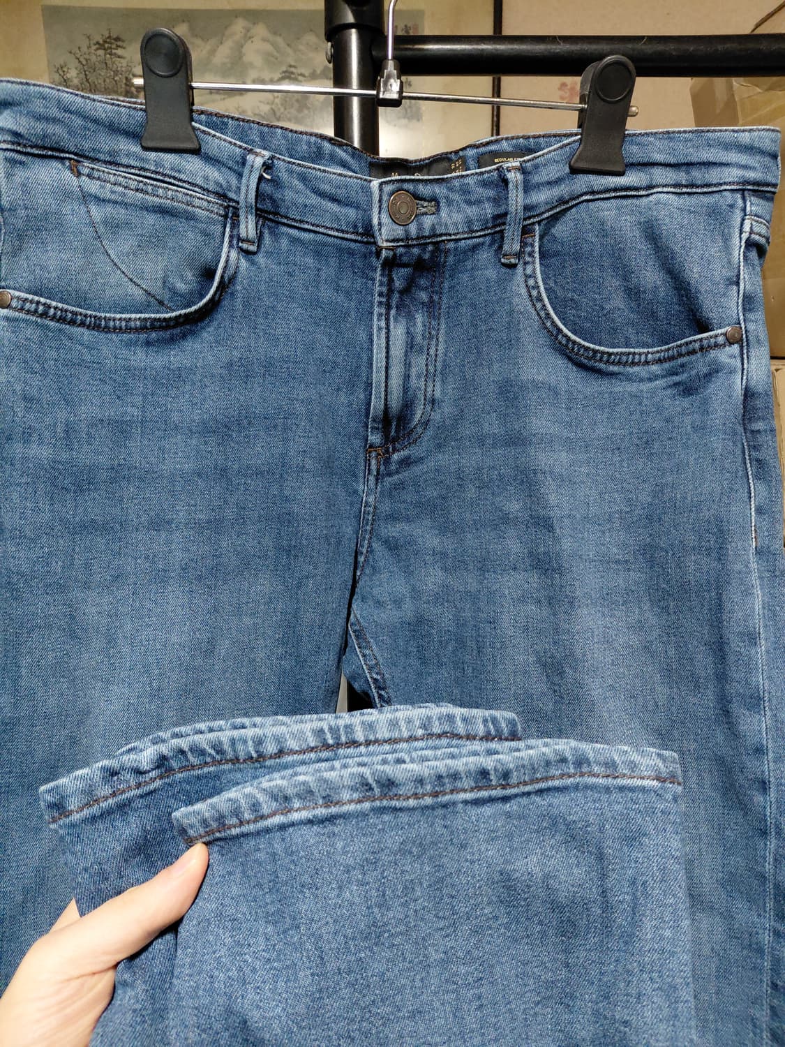 [마시모두띠]레귤러핏 데님 청바지 유럽42(35)사이즈 상품이미지6