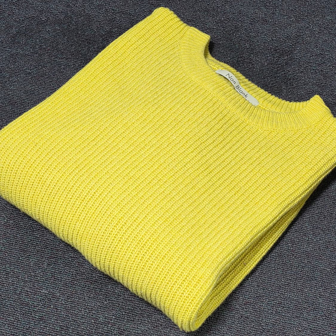 [L] 넌블랭크 램스울 스웨터 옐로우 상품이미지3